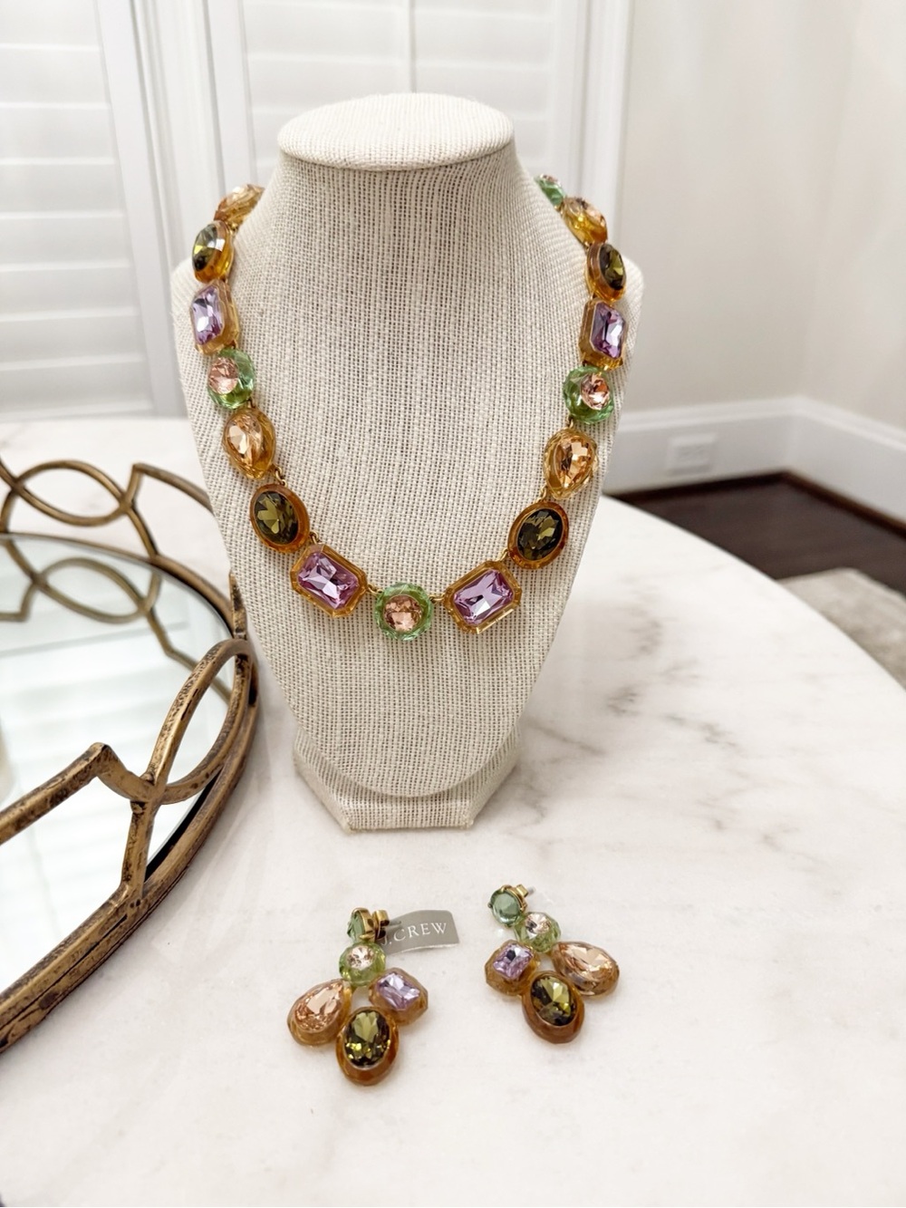 JCREW Jewel Box necklace and earrings set - Picture 2 of 7